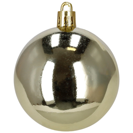 Bombki choinkowe 40 szt. okrągłe, lizaki, szyszki, laski cukrowe nietłukące ozdoby złote