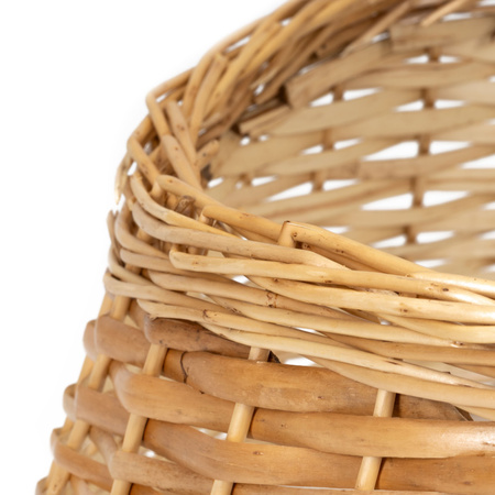 Osłona na stojak pod choinkę, wiklinowa 58 cm kosz jasnobrązowy