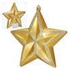 Bombka choinkowa, dekoracja świąteczna do stroika, gwiazda 15 cm nietłukąca, złota