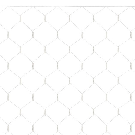 Kurtyna świetlna zimny biały 144 Led lampki wewnętrzno-zewnętrzne siatka z programatorem