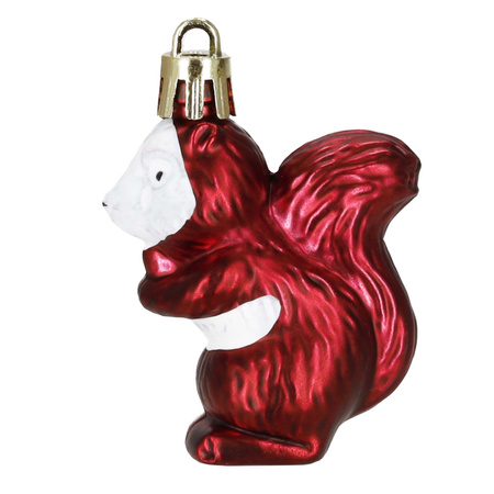 Bombki choinkowe 40 szt. komplet dekoracje świąteczne zawieszki nietłukące, bordowy, złoty, biały