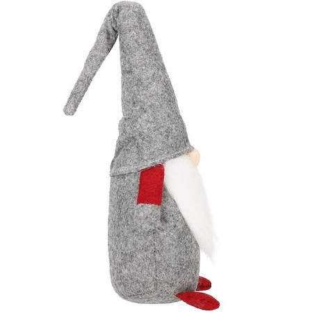 Skrzat 43cm ozdoba świąteczna, krasnal świąteczny, gnom szary