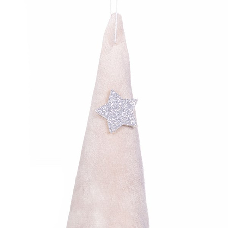 Skrzat 15cm ozdoba świąteczna, krasnal świąteczny, gnom kremowy