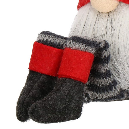 Skrzat 38cm ozdoba świąteczna, krasnal świąteczny, gnom siedzący