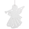 Zawieszki choinkowe białe aniołki na choinkę 11cm 6 szt.