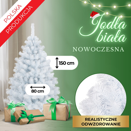 Choinka sztuczna premium 150 cm jodła biała