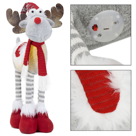 Świąteczny renifer figurka 52 cm ozdoba na święta