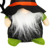 Skrzat 20 cm ozdoba świąteczna krasnal gnom z pomarańczowo-czarną czapeczką
