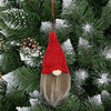 Skrzat 10cm zawieszka świąteczna na choinkę, krasnal świąteczny, gnom z siwą brodą