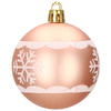 Bombki choinkowe 86 szt. rose gold zestaw choinkowy