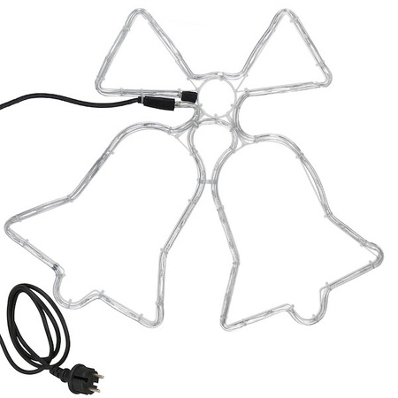 Lampki choinkowe 72 LED dzwonki niebiesko-czerwone ozdoba świąteczna