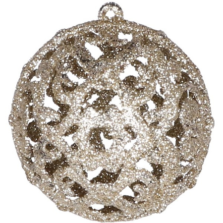 Bombki choinkowe 100 szt. ozdoby świąteczne zestaw 6/4/3 cm złote