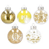 Bombki choinkowe 30 szt. przeźroczyste zestaw choinkowy 