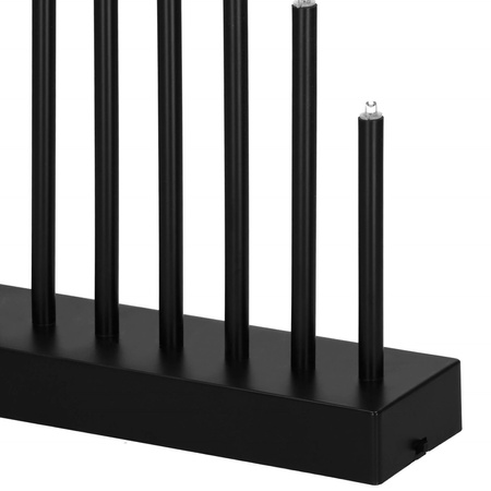 Świecznik adwentowy Led 9 świec czarny