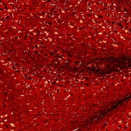 Kokardka świąteczna na choinkę 20 cm brokatowa zawieszka choinkowa czerwona