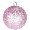 Bombki choinkowe 77 szt. ozdoby świąteczne różowy