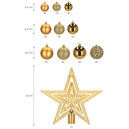 Bombki choinkowe na choinkę zestaw 100 szt.