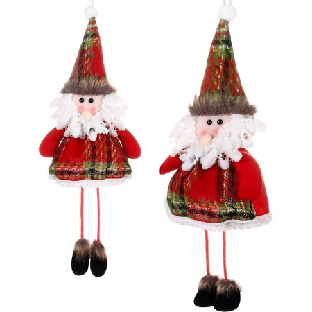 Bałwanek wiszący 38cm zawieszka ozdoba świąteczna, krasnal świąteczny, gnom