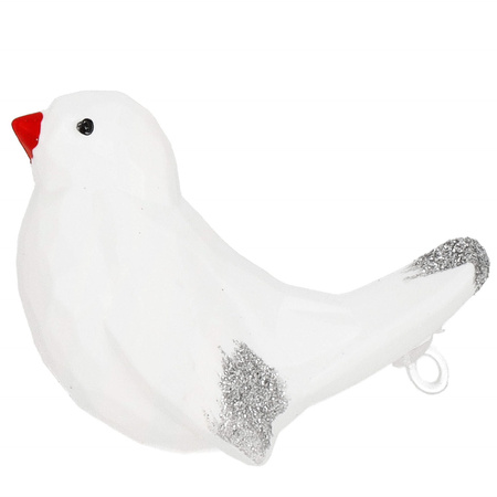 Bombki choinkowe 40 szt. ozdoby świąteczne różowe, białe