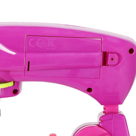 Rzutnik do nauki rysowania dla dzieci szkicownik z notesem i mazakami różowy