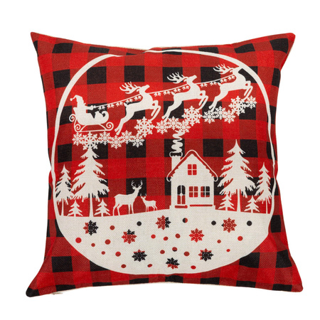 Świąteczki poszewki 40x40 cm 4 szt. na poduszkę jaśka dekoracyjne bożonarodzeniowe