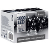 Lampki choinkowe 1000 led zimny biały + flash 50m oświetlenie świąteczne IP44