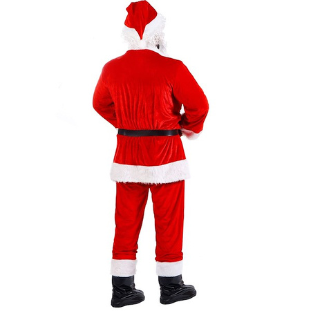 Strój Mikołaja 10 elementów, kostium czerwony