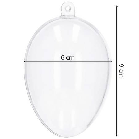 Bombka akrylowa 9 cm jajko faberge ozdoba decoupage