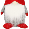 Skrzat 32cm mikołaj ozdoba świąteczna, krasnal świąteczny, gnom szary czerwony