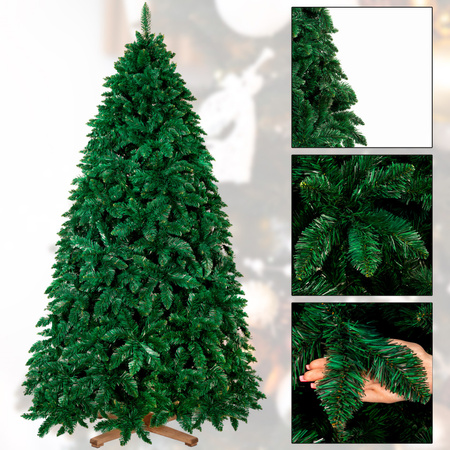 Choinka sztuczna jak żywa 240 cm sosna leśna Royal Trees ekskluzywna z drewnianym stojakiem