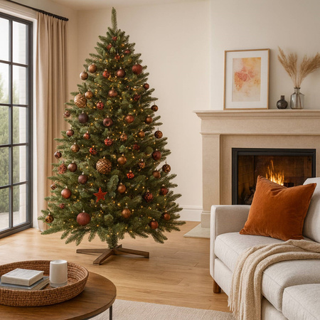 Choinka sztuczna Premium Royal Trees 220 cm świerk syberyjski z stojakiem, drzewko PE