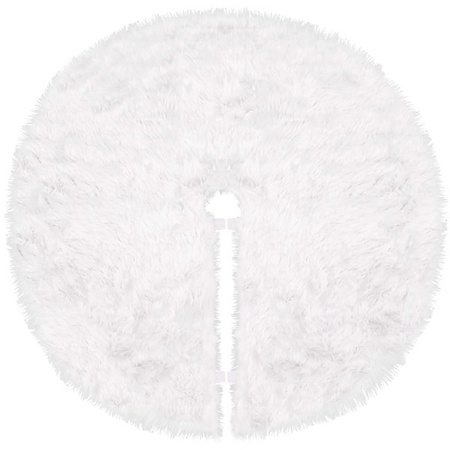 Dywanik pod choinkę 85 cm biały włochacz mata na prezenty