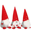 Zestaw skrzatów 3 szt. skrzaty 22-32cm krasnal świąteczny, gnom szary czerwony