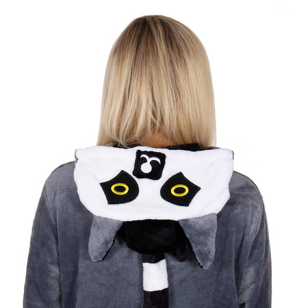 Piżama jednoczęściowa kigurumi damska kombinezon lemur rozmiar S