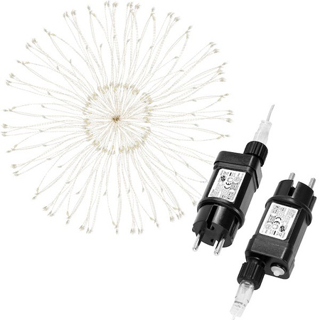 Lampki choinkowe eksplodująca gwiazda 100 LED multikolor