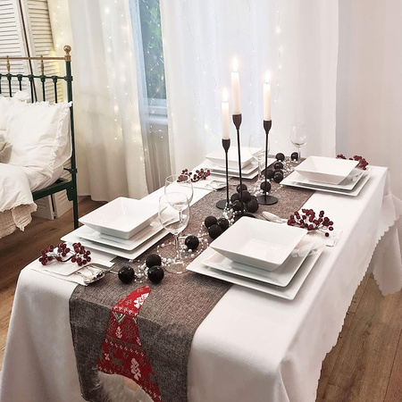 Bombki choinkowe 33 szt. ozdoby świąteczne zestaw z gwiazdą czarne