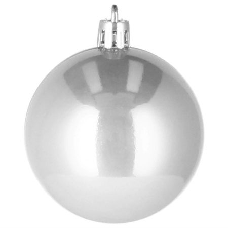 Bombki choinkowe 12 szt. ozdoby świąteczne zestaw 3 cm srebrny