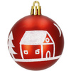 Bombki choinkowe 42 szt. ozdoby świąteczne zestaw złote, czerwone