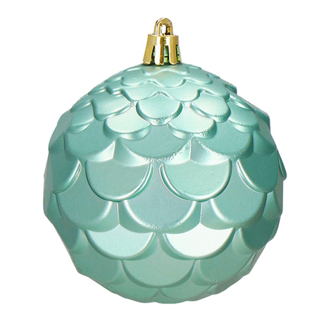 Zielone bombki choinkowe 8 cm 30 szt. zestaw ozdoby choinkowe matowe brokatowe błyszczące