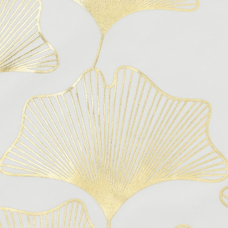 Poszewka dekoracyjna 40x40cm na poduszkę wzorzysta w złote liście