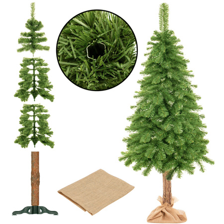 Choinka na pniu 220 cm sztuczna sosna naturalna jak żywa