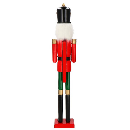 Dziadek do orzechów 120 cm drewniany żołnierzyk z bębenkiem, figurka świąteczna