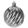 Bombki choinkowe 20 szt. ozdoby świąteczne szary