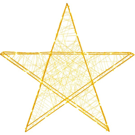 Dekoracja świąteczna 100 LED gwiazda metalowa 60 cm oświetlenie witraż