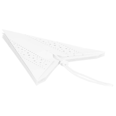 Gwiazda świąteczna papierowa zawieszka choinkowa biała ażurowa 3D