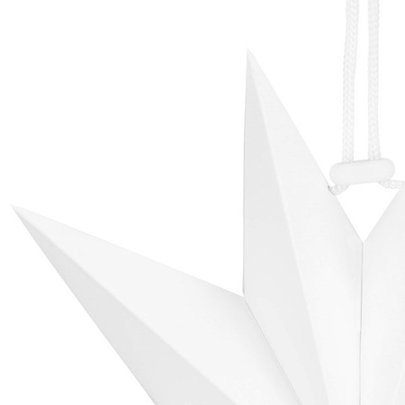 Gwiazda świąteczna papierowa zawieszka choinkowa biała