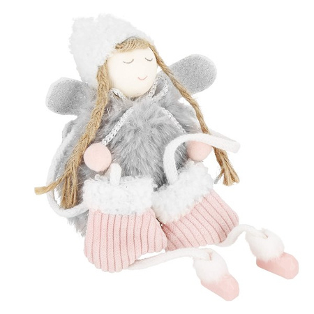 Figurka świąteczna aniołek ozdoba choinkowa lalka