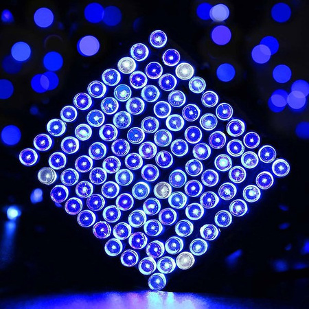 Lampki choinkowe 500 led światełka na prąd zewnętrzne niebieski