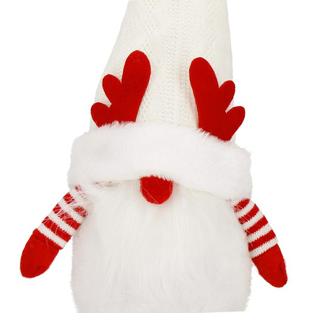 Skrzaty świąteczne 2 szt. figurki Led świecące krasnale na baterie, gnomy