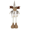 Renifer 50-67cm ozdoba świąteczna, krasnal świąteczny, gnom na teleskopowych nóżkach brązowy